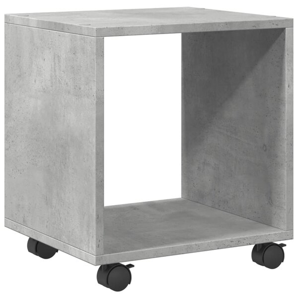 vidaXL Armoire à roulettes gris béton 37x33x42 5 cm bois d’ingénierie