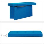 Tabouret banquette pouf de rangement pliant coffre repose-pieds 76 cm lin bleu 13_0002337_2