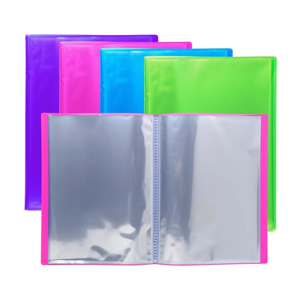 Protège-documents En Polypropylène Semi Rigide Iderama Pp 60 Vues - A4 - Couleurs Assorties - X 12 - Exacompta