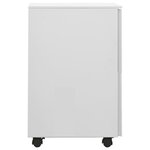 vidaXL Classeur mobile Gris clair 39x45x67 cm Acier