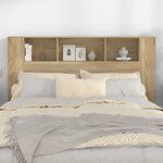 vidaXL Armoire de tête de lit chêne sonoma 160x18 5x104 5 cm