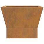 vidaXL Braise Marron 40 x 40 x 35 cm Acier