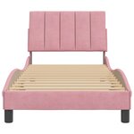 vidaXL Cadre de lit sans matelas Hanko rose 90x190 cm velours