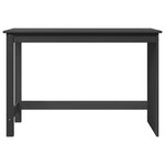 vidaXL Bureau Gris 112 x 50 x 75 cm Bois de Pin Massif
