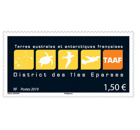 Timbre TAAF - Logo des éparses