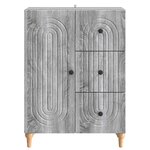 vidaXL Buffet Sonoma gris 66 x 34 5 x 90 cm Bois d'ingénierie