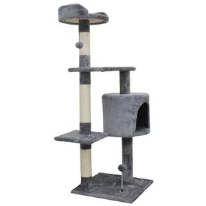 Arbre à chat 40 x 40 x 114 cm - Gris