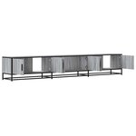 vidaXL Meuble TV sonoma gris 240x35x41 cm bois d'ingénierie