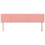 vidaXL Têtes de lit 2 Pièces Rose 100x5x78/88 cm Velours