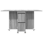 vidaXL Table à dîner 2 Pièces 140 x 80 x 77 cm Bois d'ingénierie