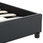 vidaXL Cadre de lit sans matelas noir similicuir 120x200 cm