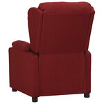 vidaXL Fauteuil Rouge bordeaux Tissu