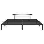 vidaXL Cadre de lit sans matelas noir métal 180x200 cm