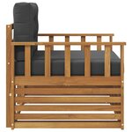 vidaXL Canapé d’extérieur Bois d'acacia massif et polyester