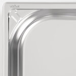 Bac gastro inox 18/10 gn 1/1 - h 40 mm - vogue -  - inox5 8 325x40x530mm