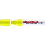 Marqueur Craie Liquide 4090 Jaune fluorescent Pointe Biseautée 4-15 mm x 5 EDDING