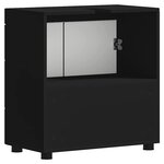 vidaXL Ensemble d'armoire de salle de bain TULUM Noir 60 x 34 x 63 cm