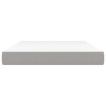 vidaXL Matelas de lit à ressorts ensachés fermeté moyenne Gris clair 140x200x20 cm