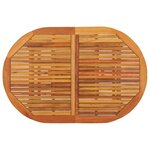 vidaXL Table de jardin 200x100x75 cm Bois d'eucalyptus solide