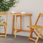 vidaXL Table de Jardin Marron 78 x 46 x 75 cm Bois d'acacia massif