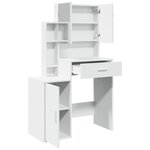 vidaXL Coiffeuse avec armoire blanc 80x35x132 cm