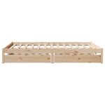 vidaXL Cadre de lit sans matelas 120x190 cm bois de pin massif