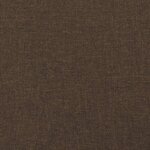 vidaXL Cadre de lit Marron foncé 180x200 cm Tissu