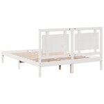 vidaXL Cadre de lit extra long sans matelas 140x220 cm bois massif