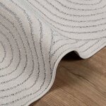 vidaXL Tapis de surface Carré HUARTE Crème 240 x 240 cm Polyester