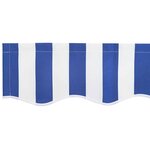 vidaXL Auvent Rétractable Bleu et blanc 350 x 250 cm Tissu  Métal