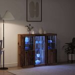 vidaXL Buffet Bois ancien 123 x 37 x 100 cm Bois d'ingénierie