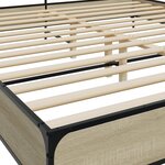 vidaXL Cadre de lit sans matelas chêne sonoma 180x200 cm