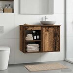 vidaXL Meuble de Salle de Bain In-between Bois ancien 30 x 35 x 50 cm