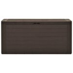 vidaXL Boîte de rangement de jardin Marron 116x44x55 cm