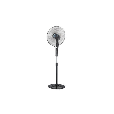 Thomson Ventilateur Sur Pied - Diametre 40 Cm - Miniteur 2h - 3 Vitesses - Hauteur Ajustable - Noir