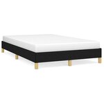 vidaXL Cadre de lit sans matelas noir 120x200 cm tissu