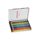 Crayons de couleur Prismalo en étui métal de 18 CARAN D'ACHE