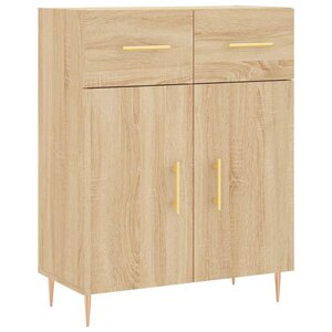 vidaXL Buffet chêne sonoma 69 5x34x90 cm bois d'ingénierie