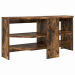 vidaXL MeubleTVd'Angle Chêne fumé 102 x 40 5 x 45 cm Bois d'ingénierie