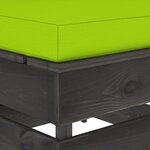 vidaXL Canapé central sectionnel avec coussins Bois imprégné de gris