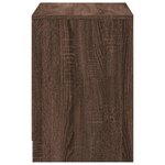 vidaXL Meuble TV avec LED chêne marron 100x34x50 cm bois d'ingénierie