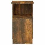 vidaXL Table d'appoint Chêne fumé 36x30x56 cm Bois d'ingénierie