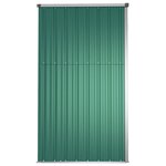 vidaXL Abri à outils de jardin Vert 225x89x161 cm Acier galvanisé