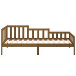 vidaXL Lit de jour Marron miel 90x190 cm Bois de pin massif