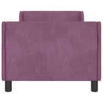 vidaXL Cadre de lit pour enfants avec tête de lit Violet 80 x 160 cm