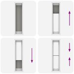 vidaXL Store plissé anthracite 50x200 cm largeur du tissu 49 4 cm