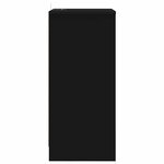 vidaXL Table de chevet Noir 40 x 30 x 467 cm Bois d'ingénierie