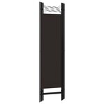 vidaXL Cloison de séparation 4 panneaux Marron 160 x 180 cm