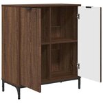 vidaXL Buffet Chêne marron 69 5 x 33 x 82 cm Bois d'ingénierie