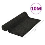 vidaXL Gazon artificiel avec picots 10x1 m Anthracite